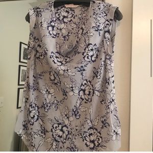 Rebecca Taylor Floral Silk Tank